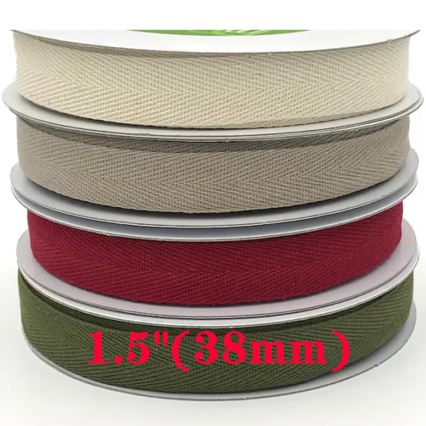 1.5 inch cotton twill tape