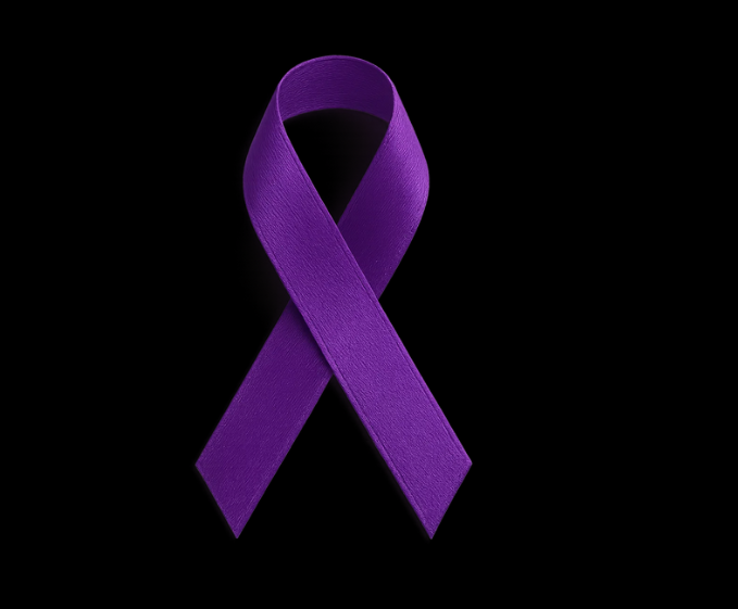 purple ribbon meaning